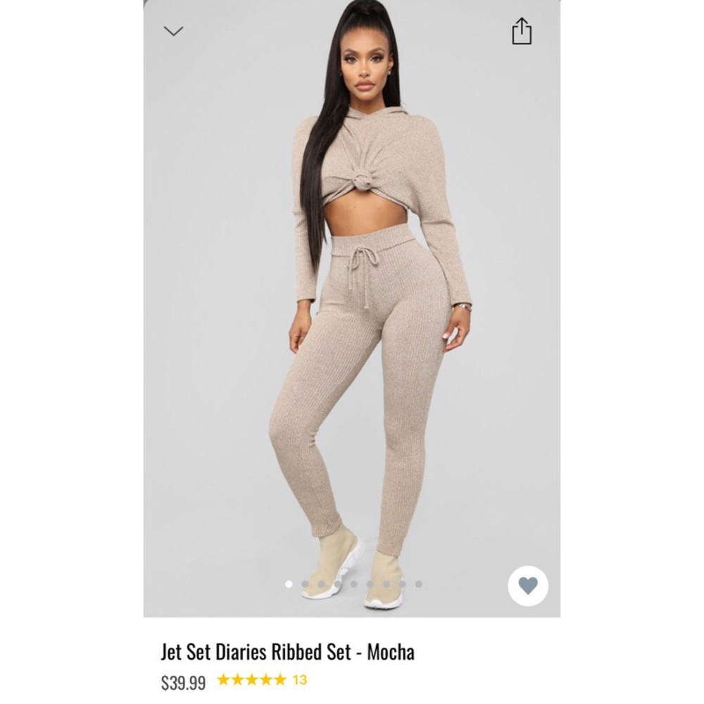 Jet set diaries ribbed Set